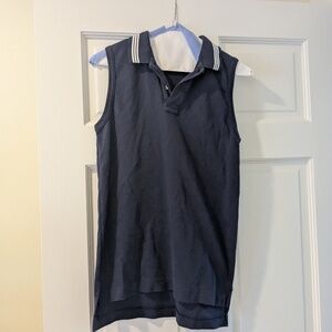 Vintage Ralph Lauren 100% Cotton Navy Blue Top - Size Small